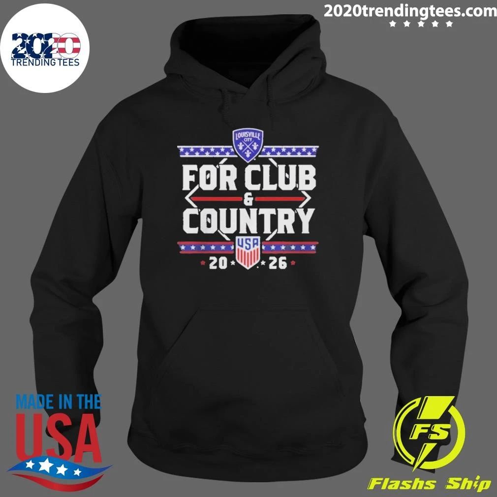 Premium For Club And Country Usa 20 26 Louisville City Shirt
