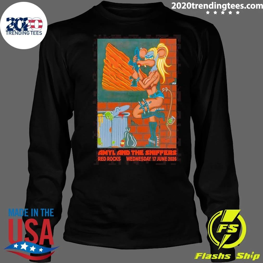 Amyl and The Sniffers & L7 Red Rocks Amphitheatre June 17, 2026 Morrison Shirt