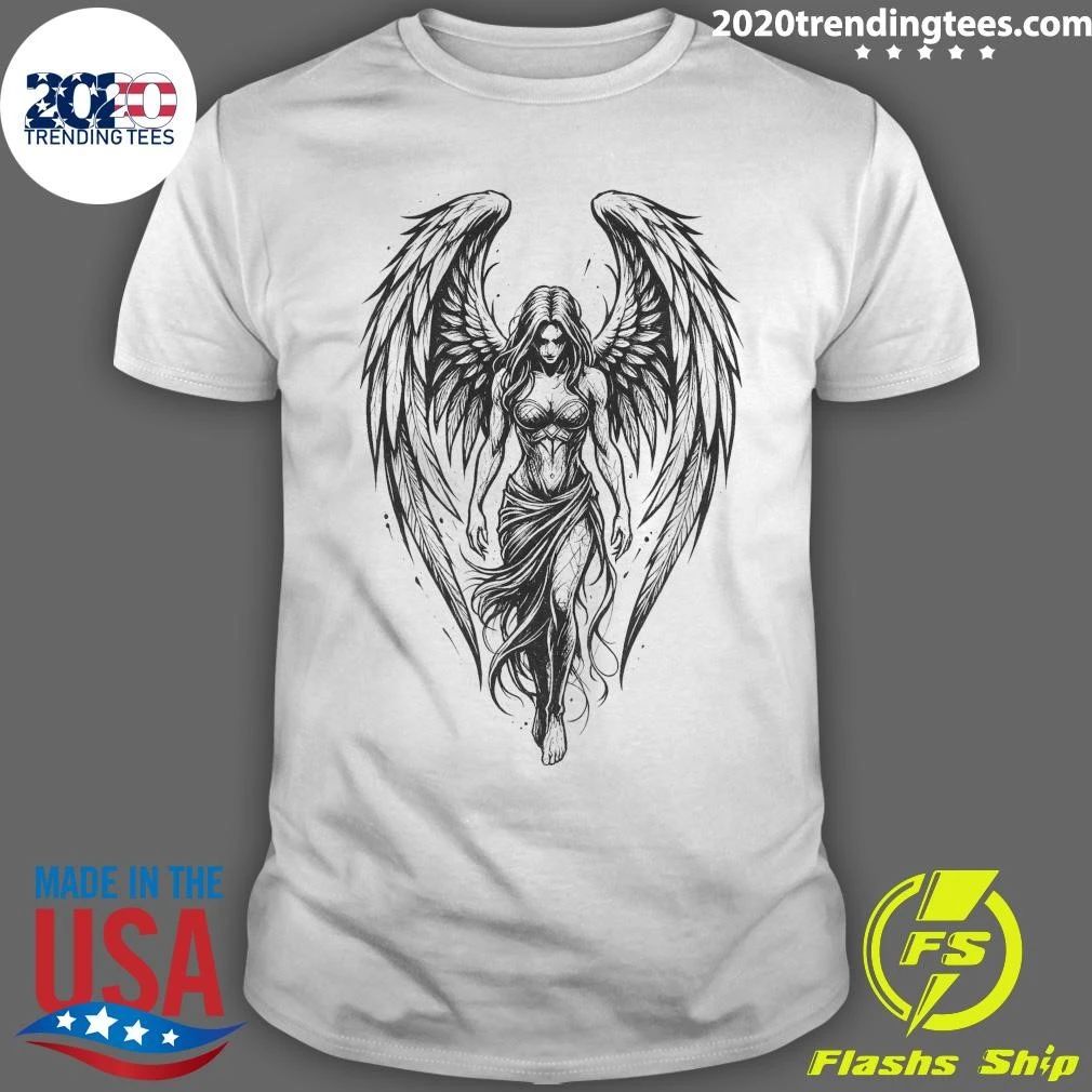 Dark Angel Wings Girl Shirt