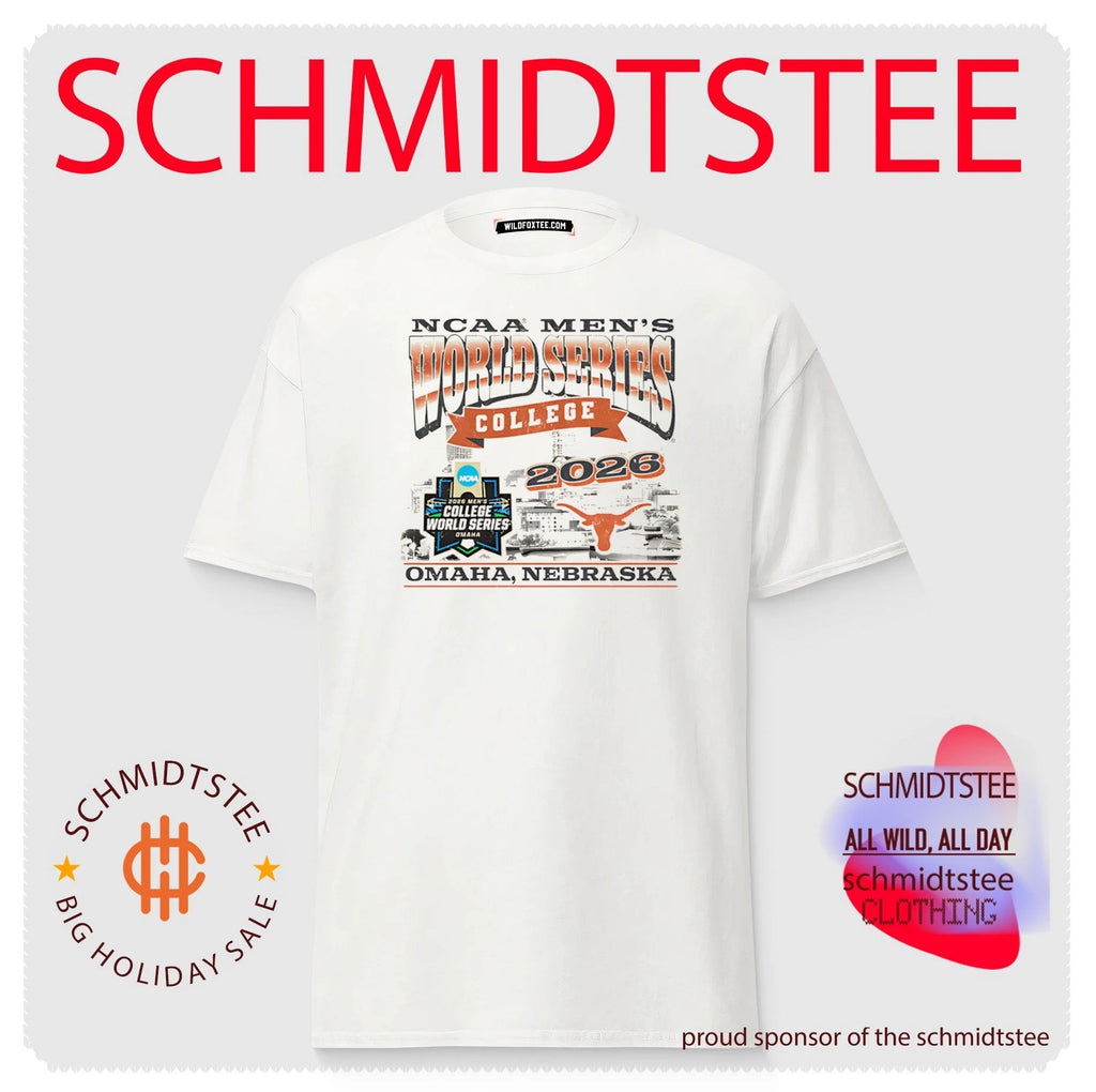 Texas Baseball 2026 Men’s College World Series skyline shirt