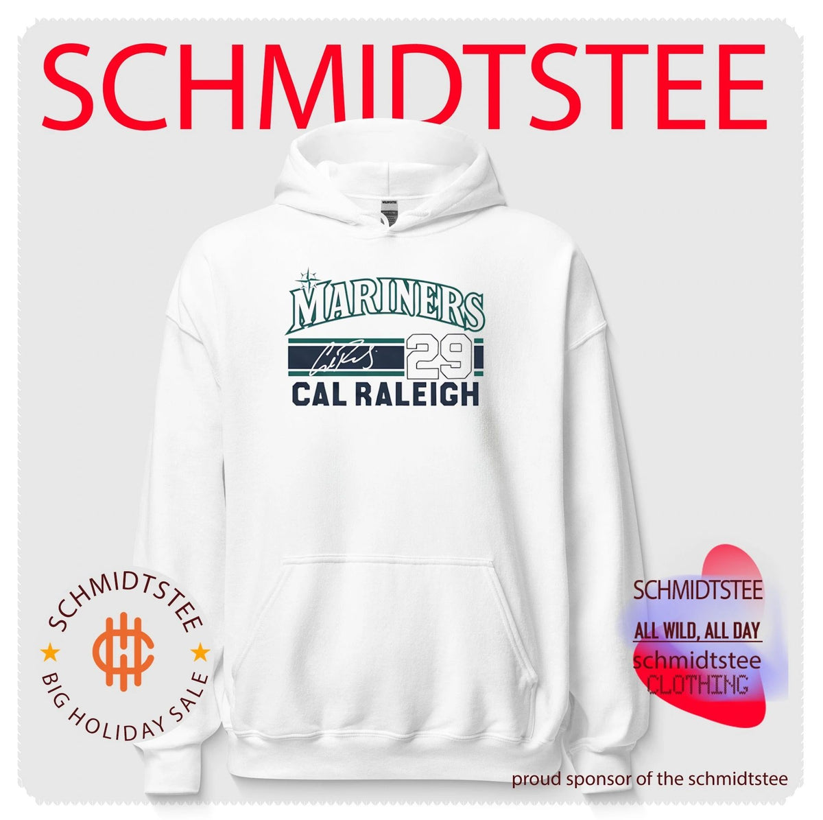Seattle Mariners Cal Raleigh Signature Name & Number shirt