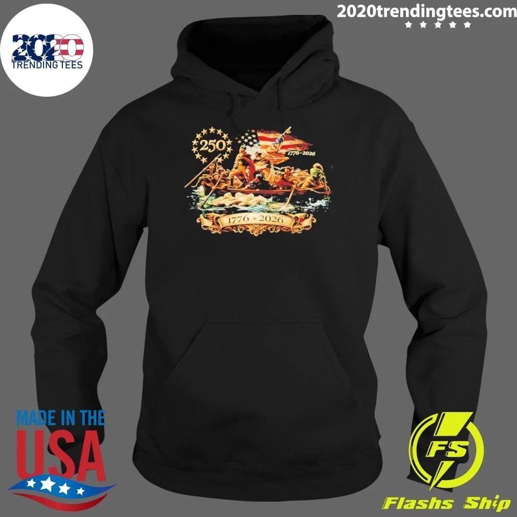 George Washington Crossing The Delaware 250th Independence Day 1776 2026 Shirt