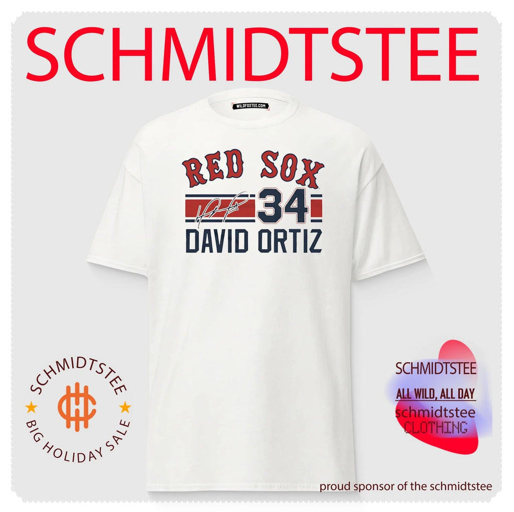 Boston Red Sox David Ortiz Signature Name & Number shirt