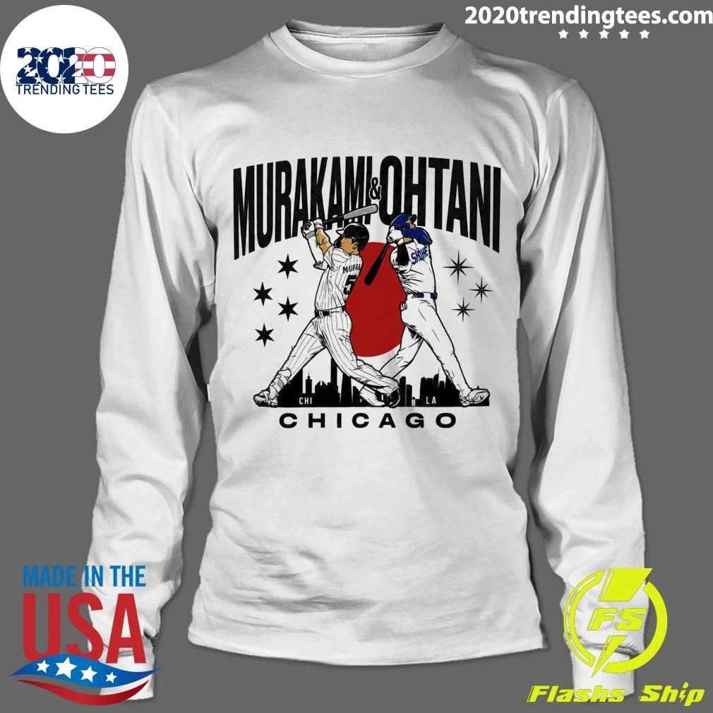 Munetaka Murakami and Shohei Ohtani Chicago Skyline Shirt