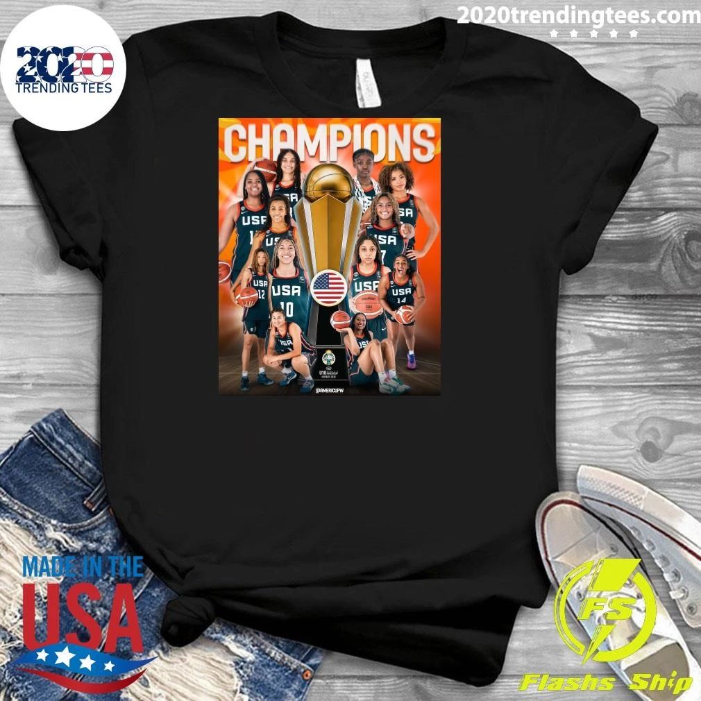 USA U18 Women’s Basketball 2026 FIBA AmeriCup Champions Shirt