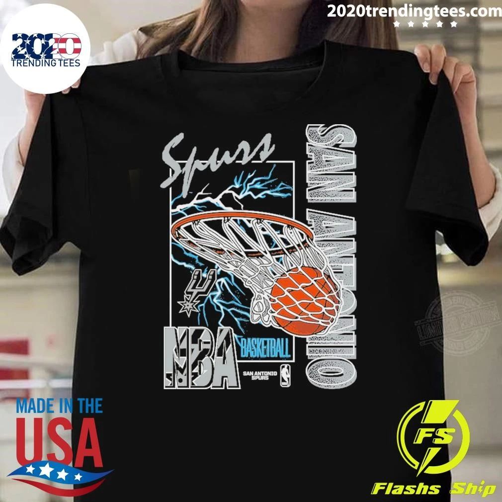 Western Conference Champs San Antonio Spurs Mitchell & Ness Lightning Swish Shirt