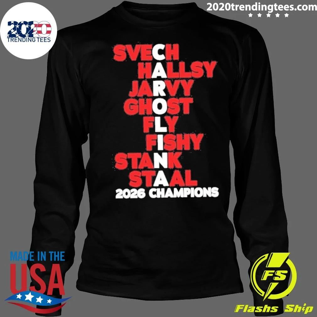Carolina Hurricanes Players Names 2026 Stanley Cup Champions Shirt