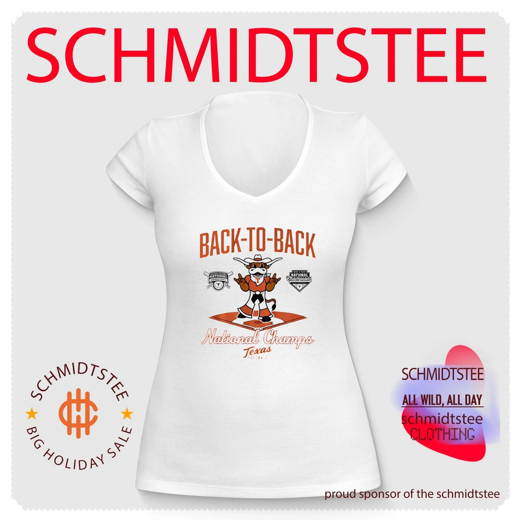 Texas Longhorns Softball 2026 NCAA WCWS National Champions back to back mascot diamond shirt