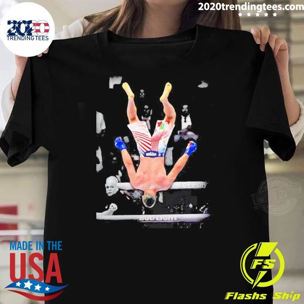 Justin Gaethje Air Backflip Celebration Ufc Shirt