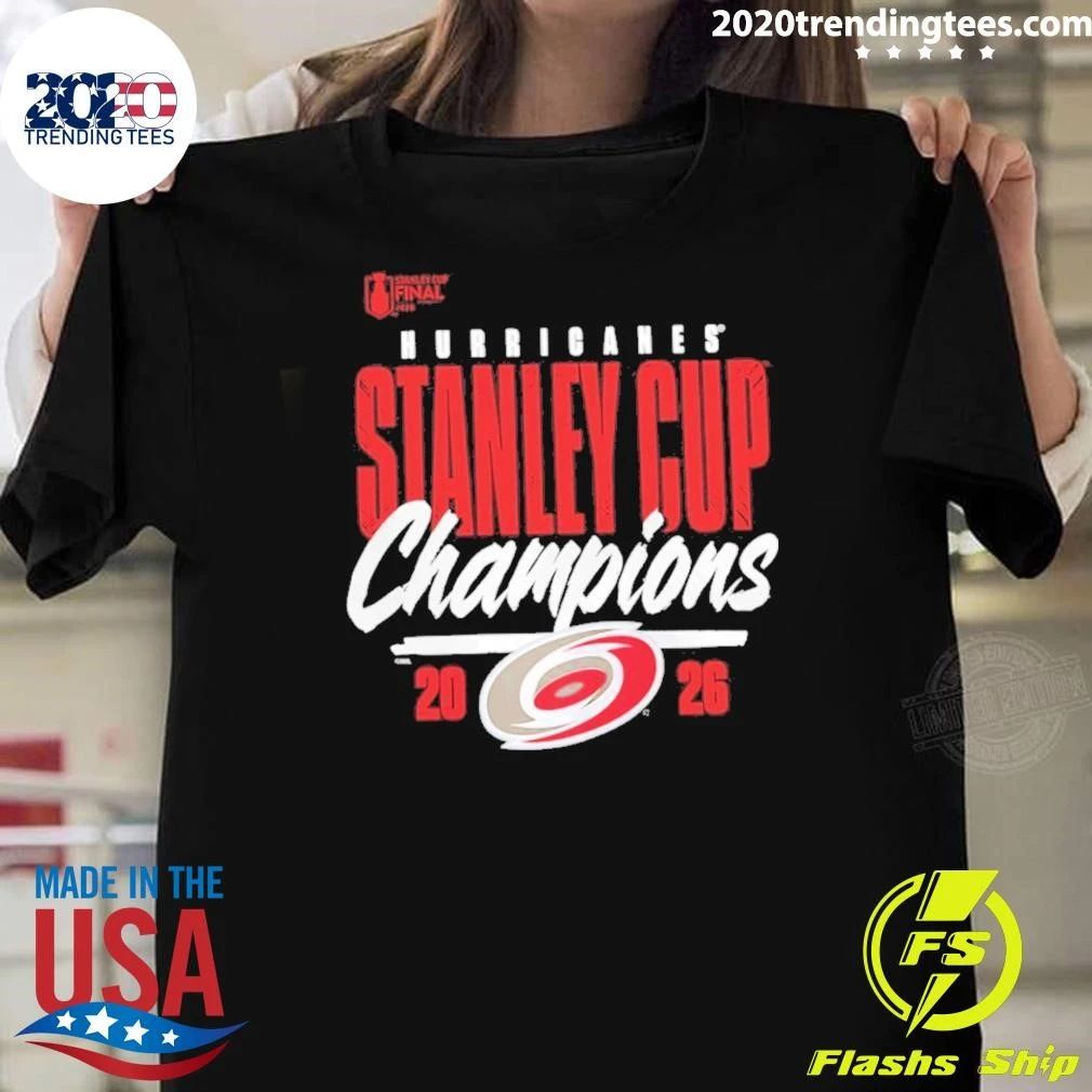 Carolina Hurricanes Red 2026 Stanley Cup Champions Shirt