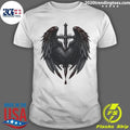 Gothic Heart Cross With Angel Wings Shirt