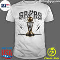 Antonio Spurs Western Conference Trophy Basketball Gold Logo Team Apparel Shirt