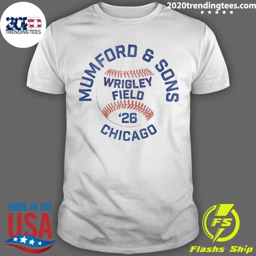 Mumford & Sons Wrigley Field ’26 Chicago IL Tee Shirt