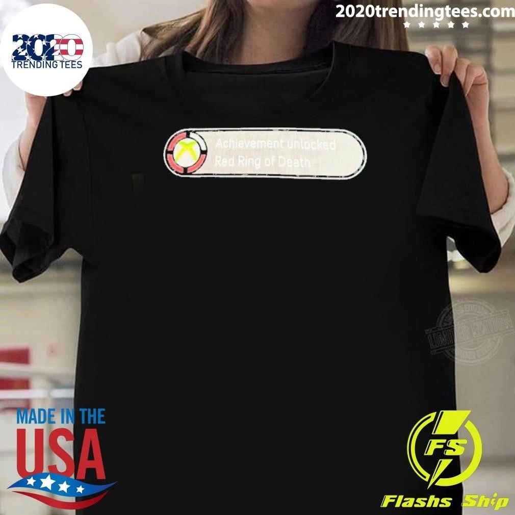 Achievement Unlocked Red Ring Of Death Shirt