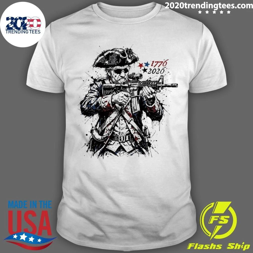Revolutionary Splatter America 250 King George Huge 1776-2026 Shirt