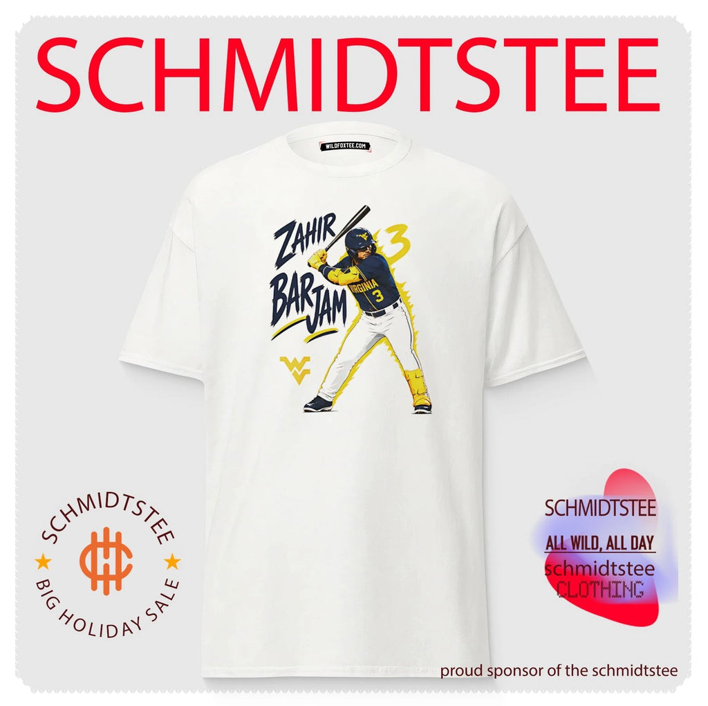 Zahir Barjam West Virginia Mountaineers Baseball player collage shirt