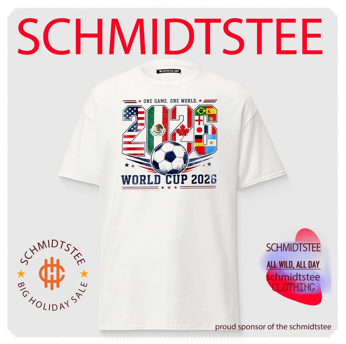 USA Mexico Canada Football World Cup 2026 One Game One World shirt