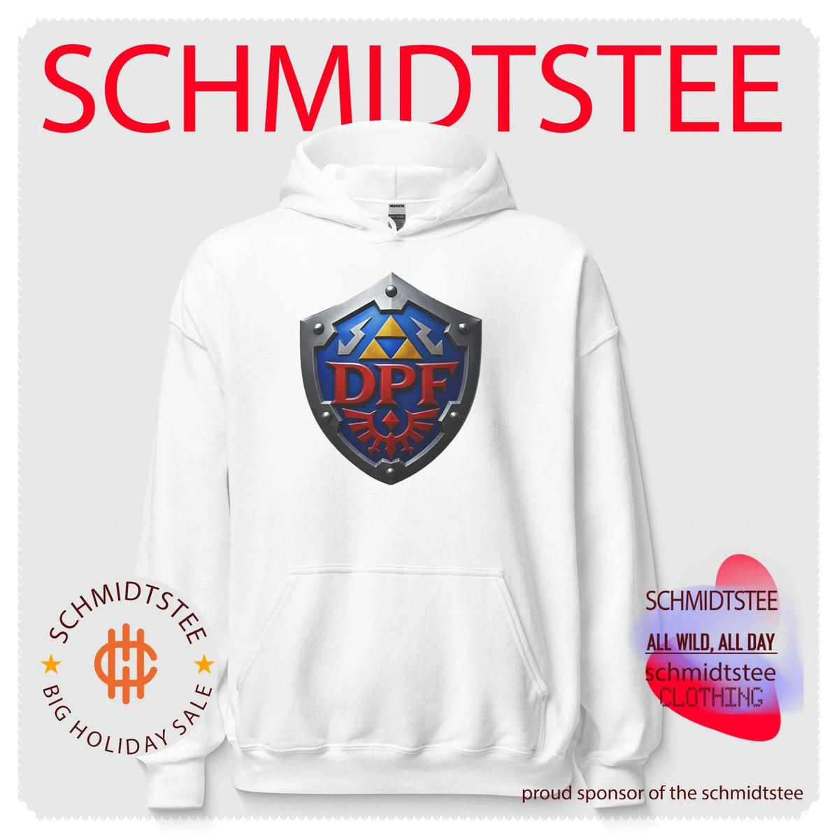 Dpf Crest Shield Gamer Emblem Zelda Hylian shirt