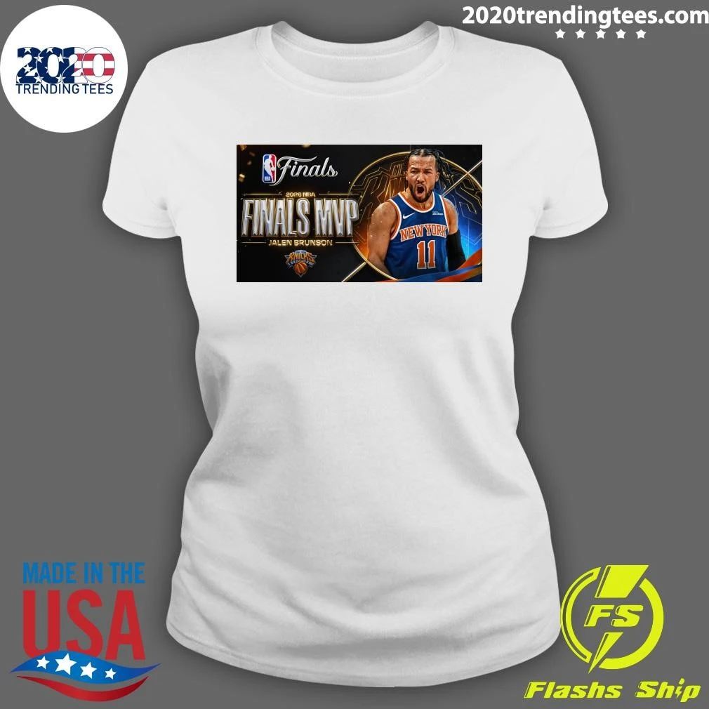 Jalen Brunson wins Bill Russell trophy as 2026 NBA Finals MVP Shirt