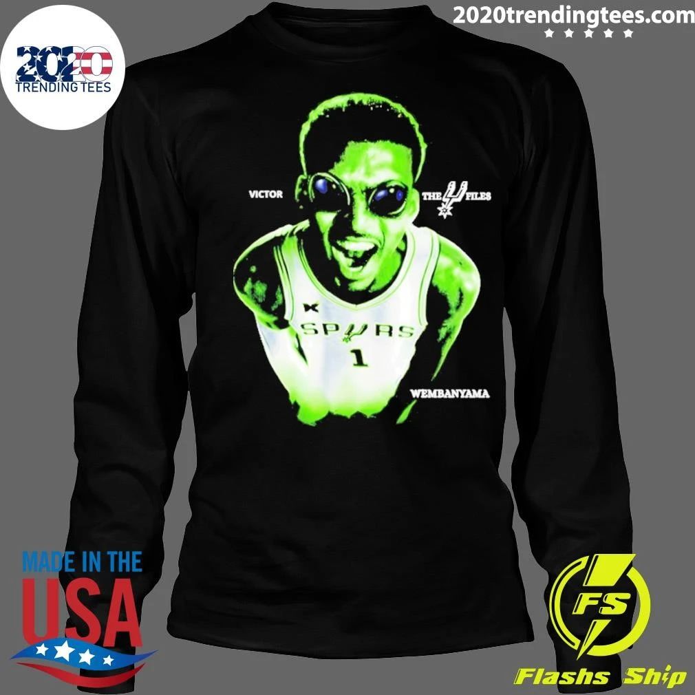 Wembanyama Spurs The Files Basketball Player Alien Shirt