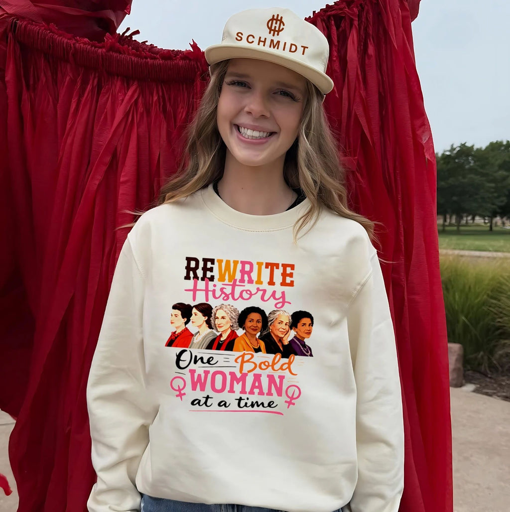 Rewrite History One Bold Woman at a Time shirt