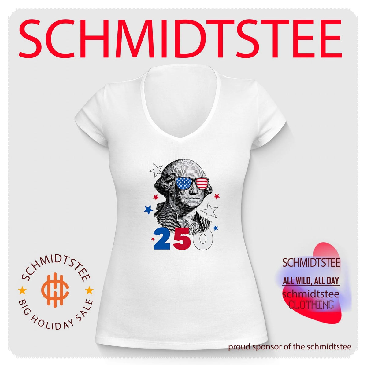 George Flag Sunglasses 250 Celebrating 250 years of America shirt