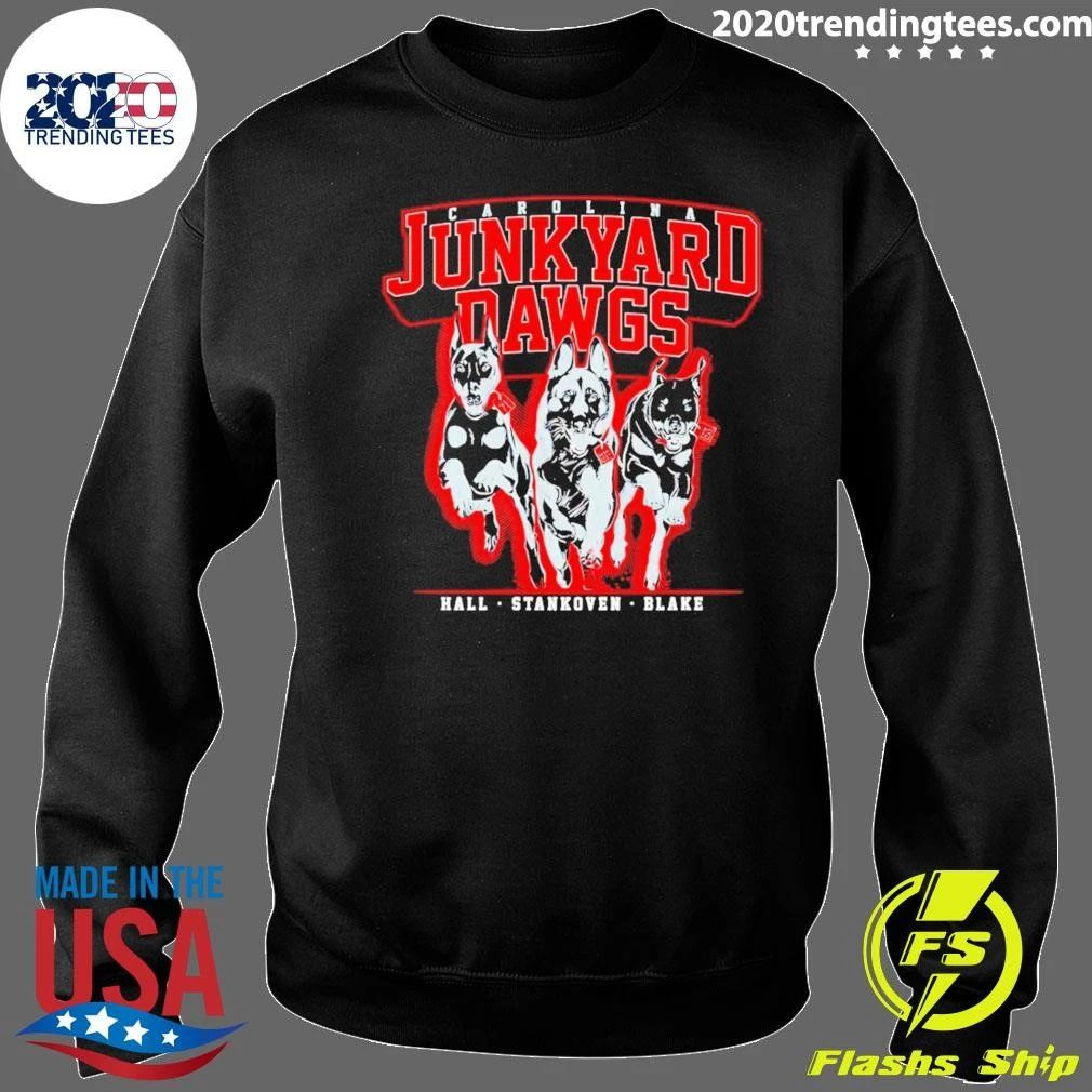 Logan Stankoven, Taylor Hall and Jackson Blake Junkyard Dawgs Shirt