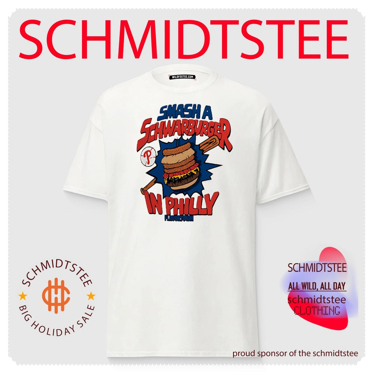Philadelphia Phillies smash a Schwarburger in Philly food shirt