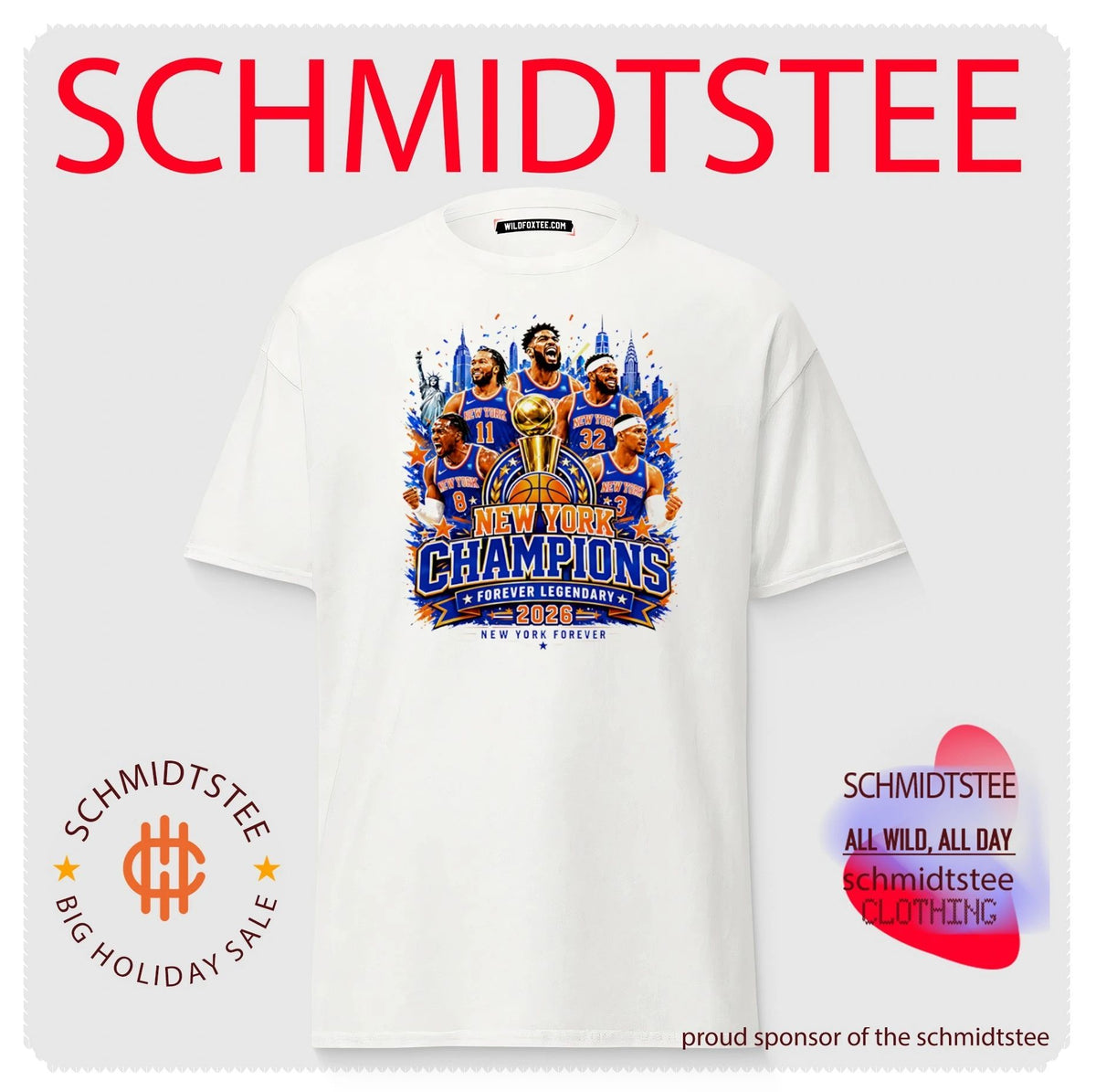 Champions of New York Forever Legendary 2026 Basketball shirt