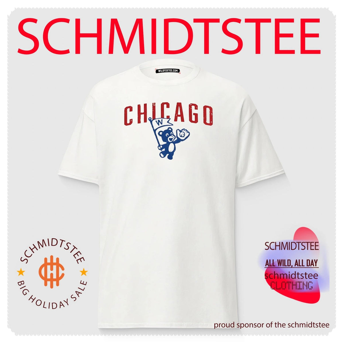 Chicago Baseball Cub with a W Shirt