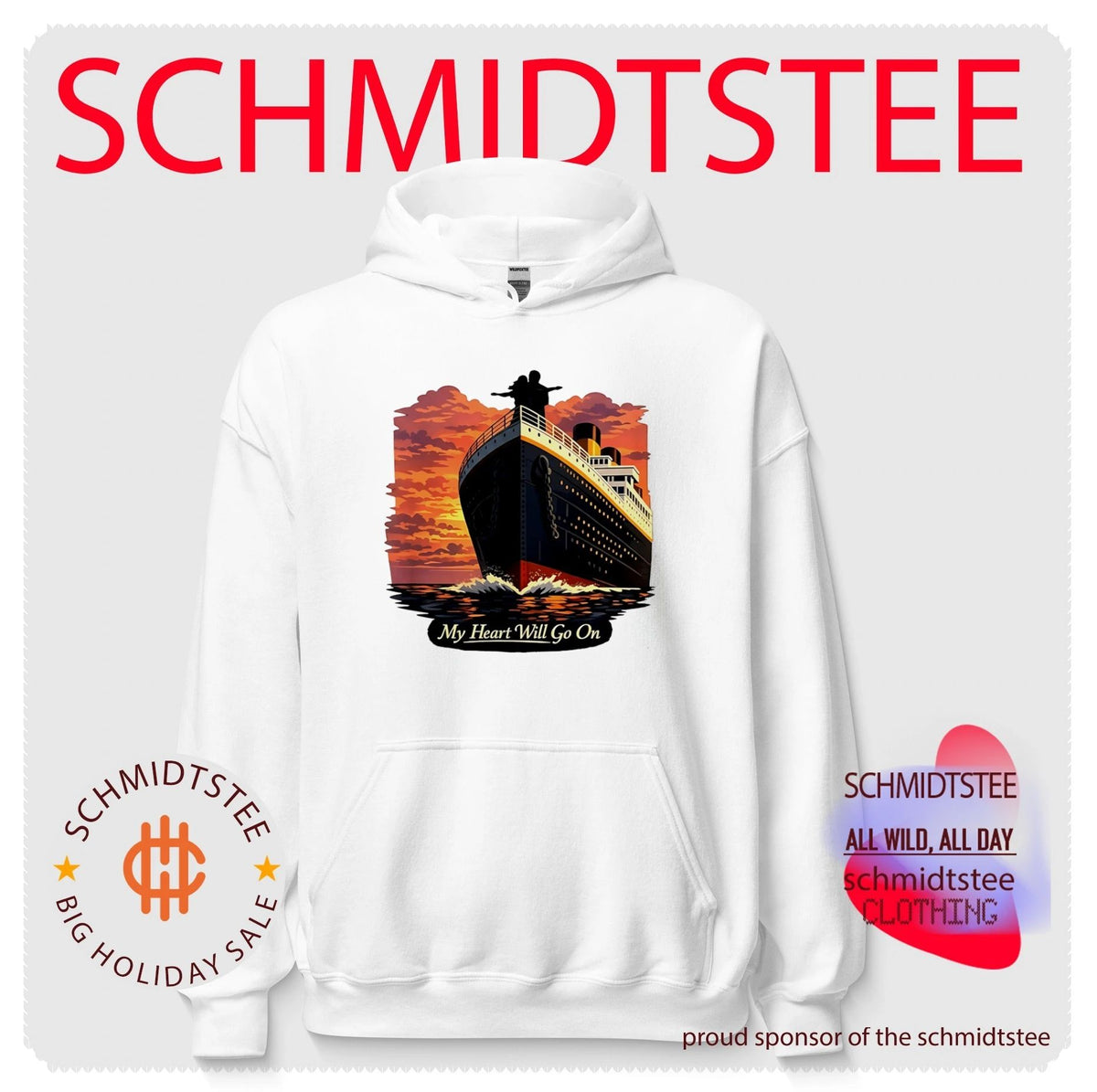 Titanic My Heart Will Go On Sunset Jack and Rose shirt