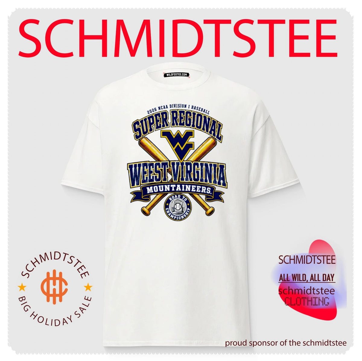 West Virginia Mountaineers Champion 2026 NCAA Division I Baseball Super Regionals shirt
