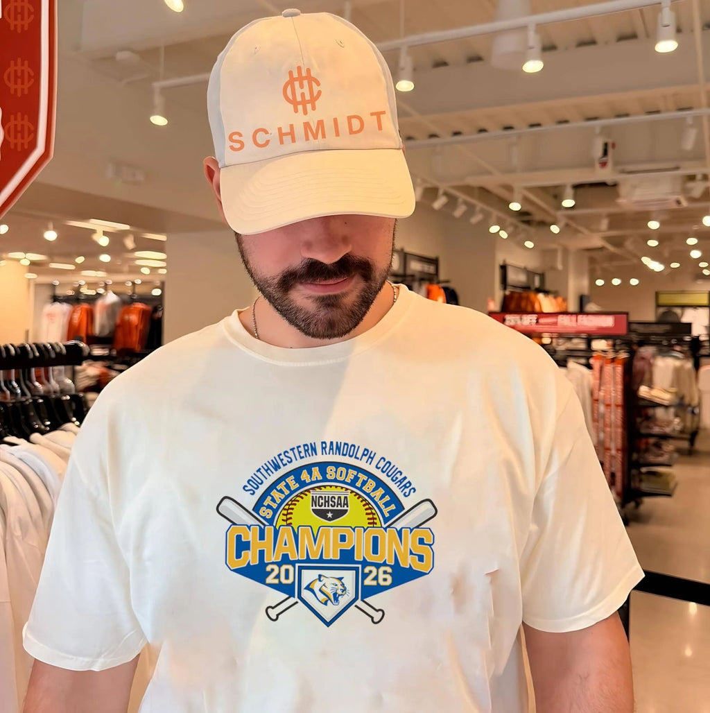 Southwestern Randolph Cougars 2026 NCHSAA State 4A Softball Champions shirt