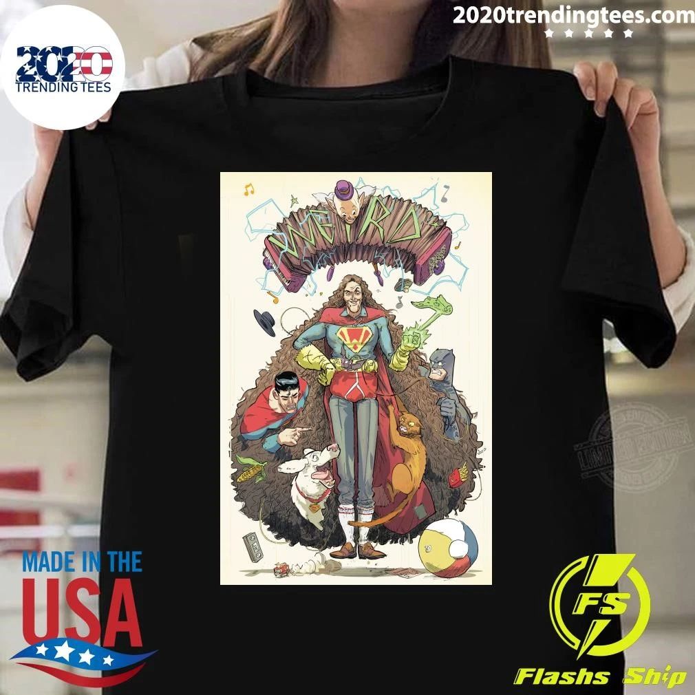 Weird Al Yankovic Accordion Hero Superhero Parody Cartoon Graphic Shirt