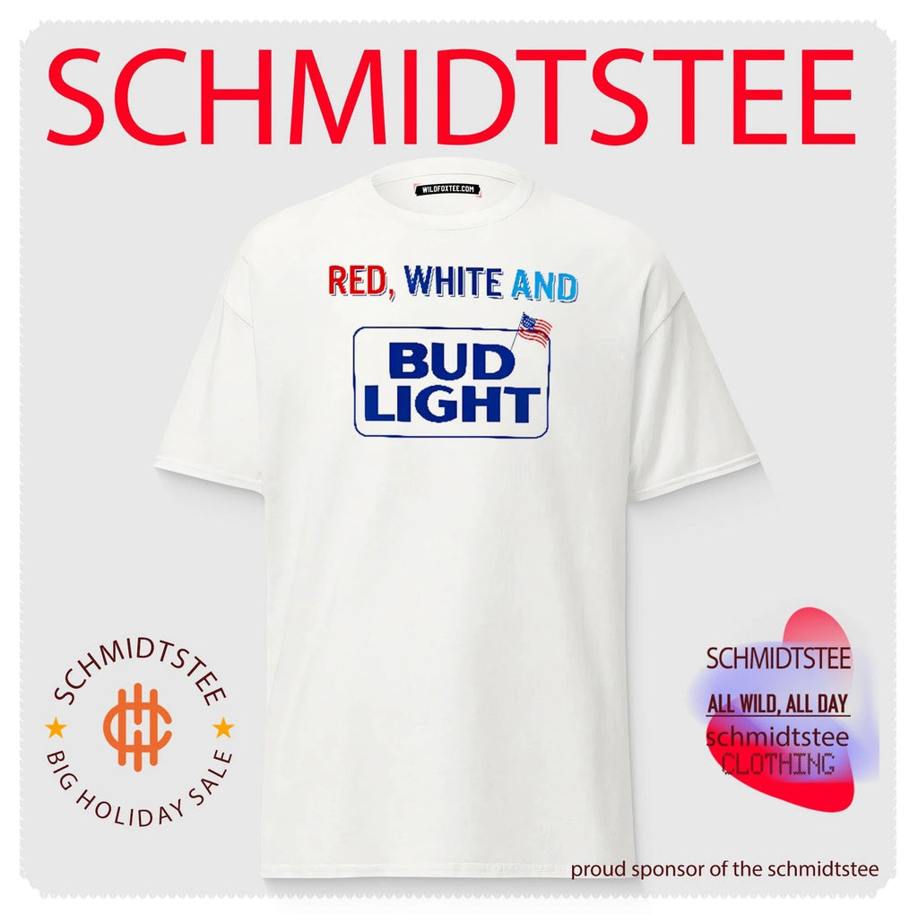 Red White And Bud Light 4th Of July Shirt