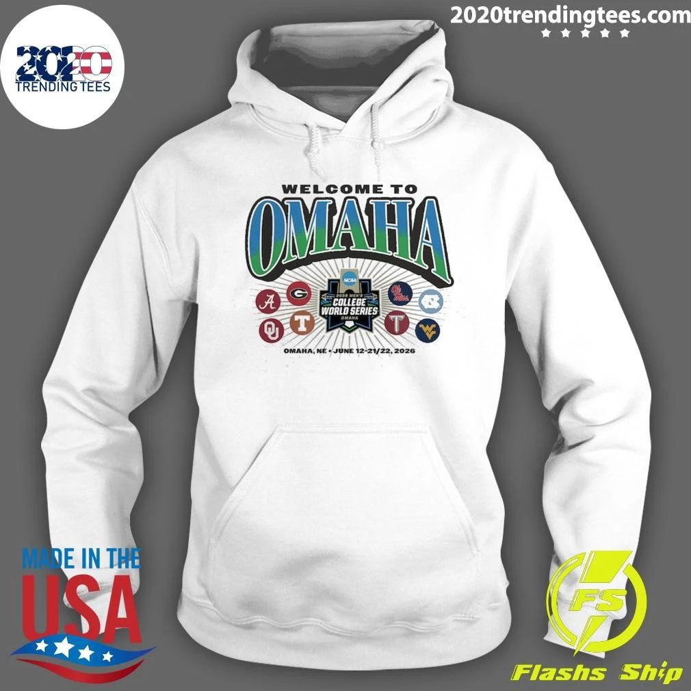 Welcome to Omaha Men’s College World Series June 12-22, 2026 NCAA Baseball Shirt