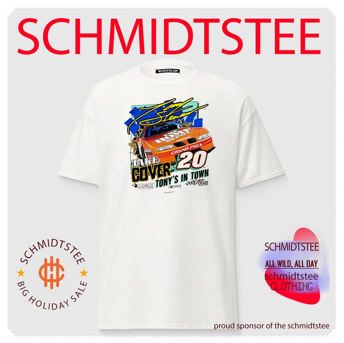 Tony Stewart Joe Gibbs Racing Take Cover 20 Pontiac Grand Prix shirt