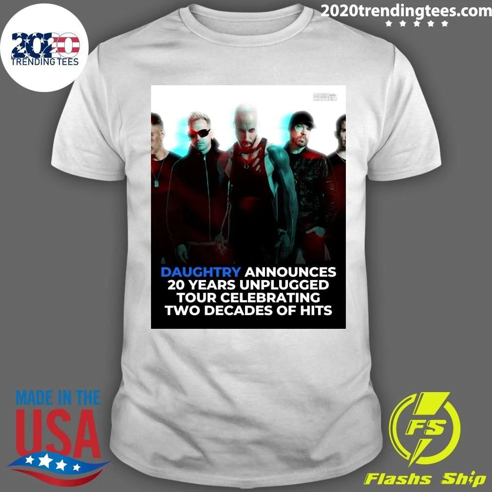 A Daughtry Announces 20 Years Unplugged Tour Celebrating Two Decades Of Hits Shirt