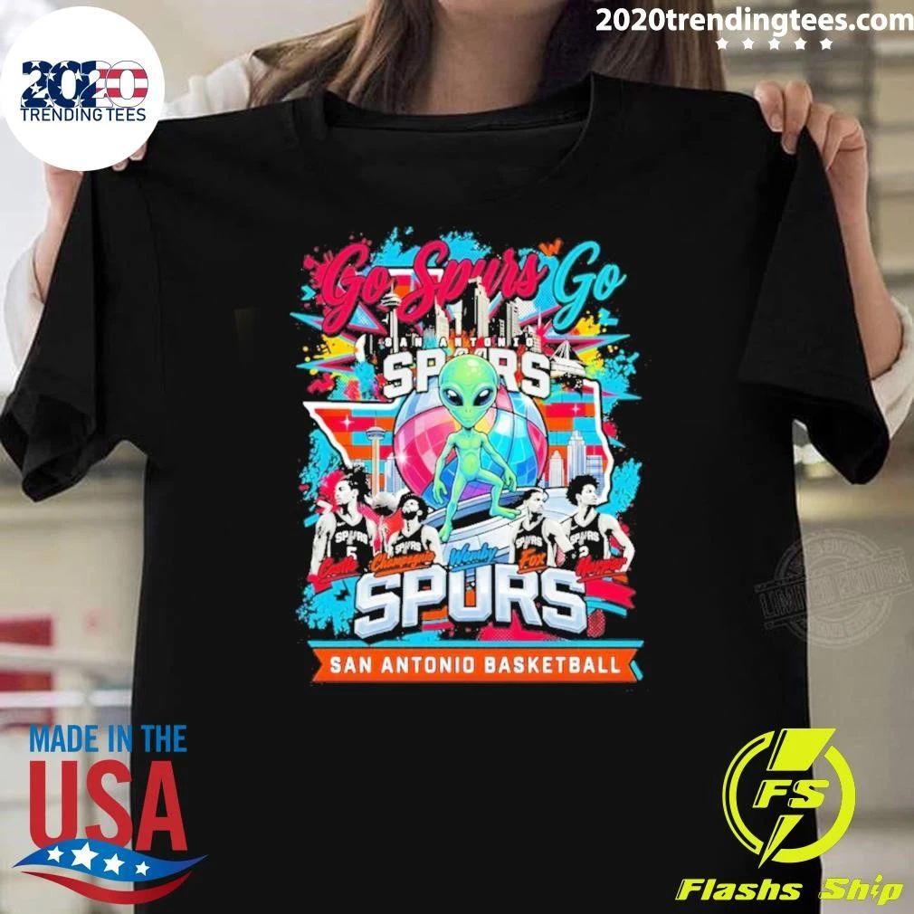 Wemby Castle Champagnie Fox Harper San Antonio Spurs Basketball Team Members 2026 Go Spurs Go Shirt