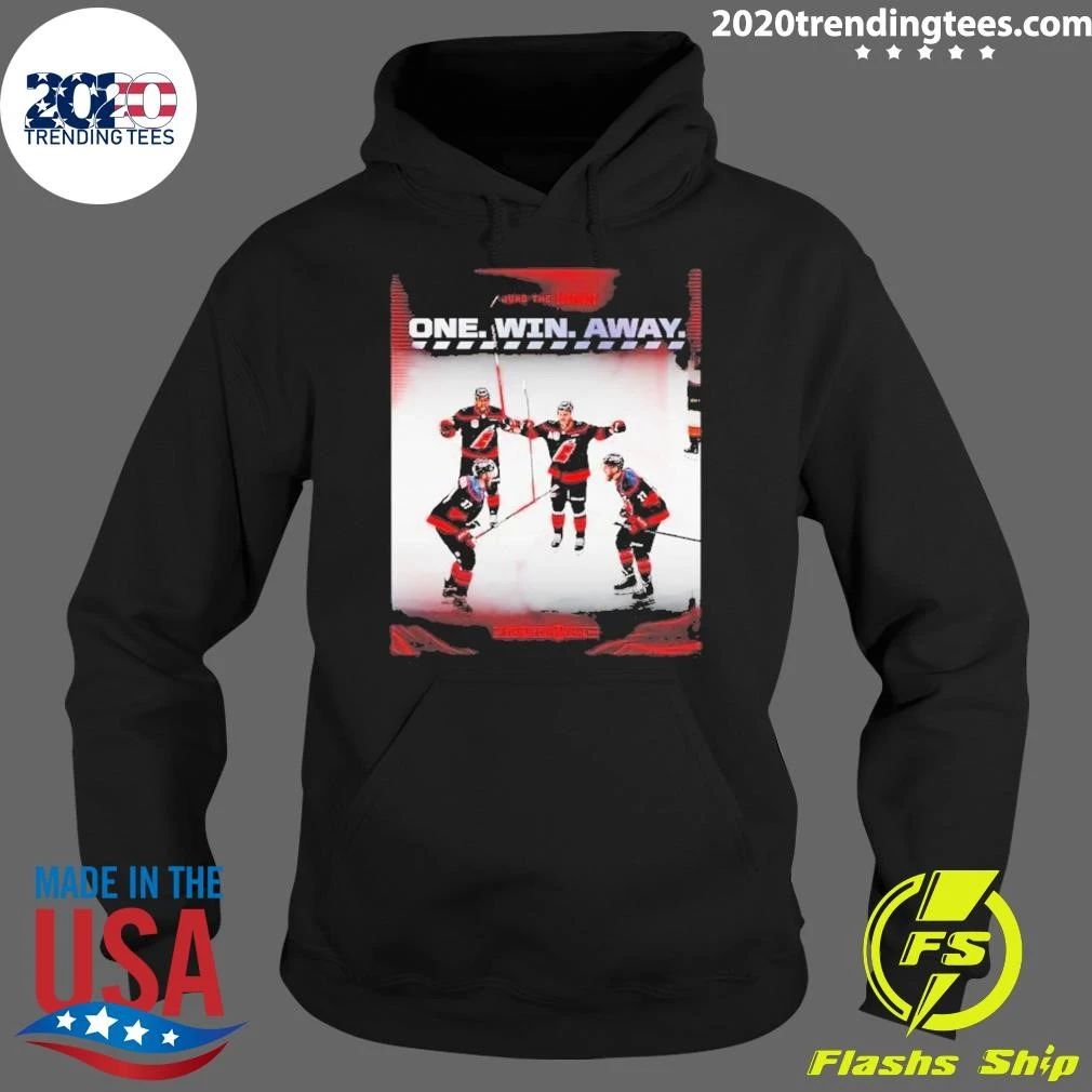 Carolina Hurricanes Sound The Siren One Win Away 2026 Tee Shirt