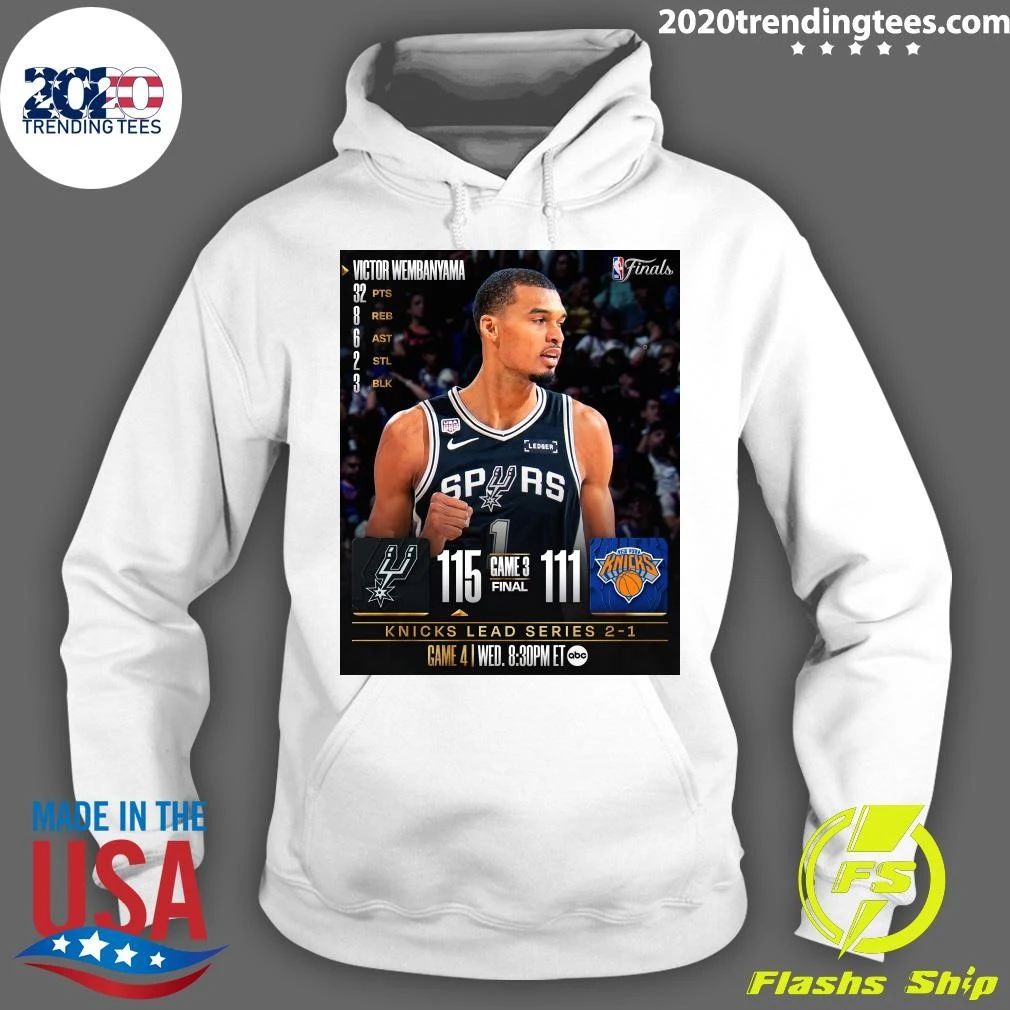 Victor Wembanyama Knicks Lead Series 2-1 NBA Finals game at Madison Square Garden Shirt