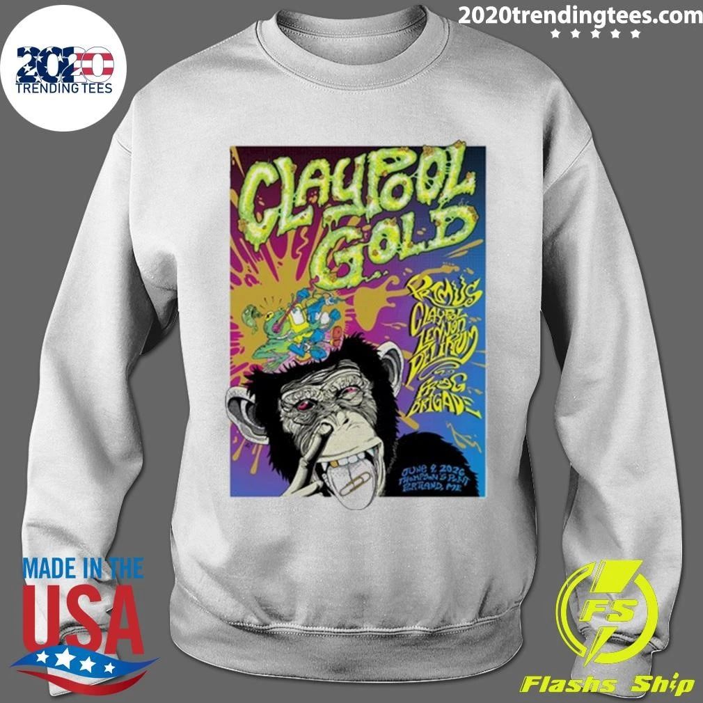 Claypool Gold Primus June 9, 2026 Portland ME Tee Shirt