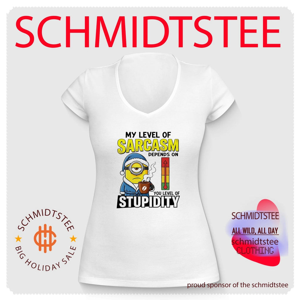 My level of sarcasm depends on you level of stupidity Minion shirt