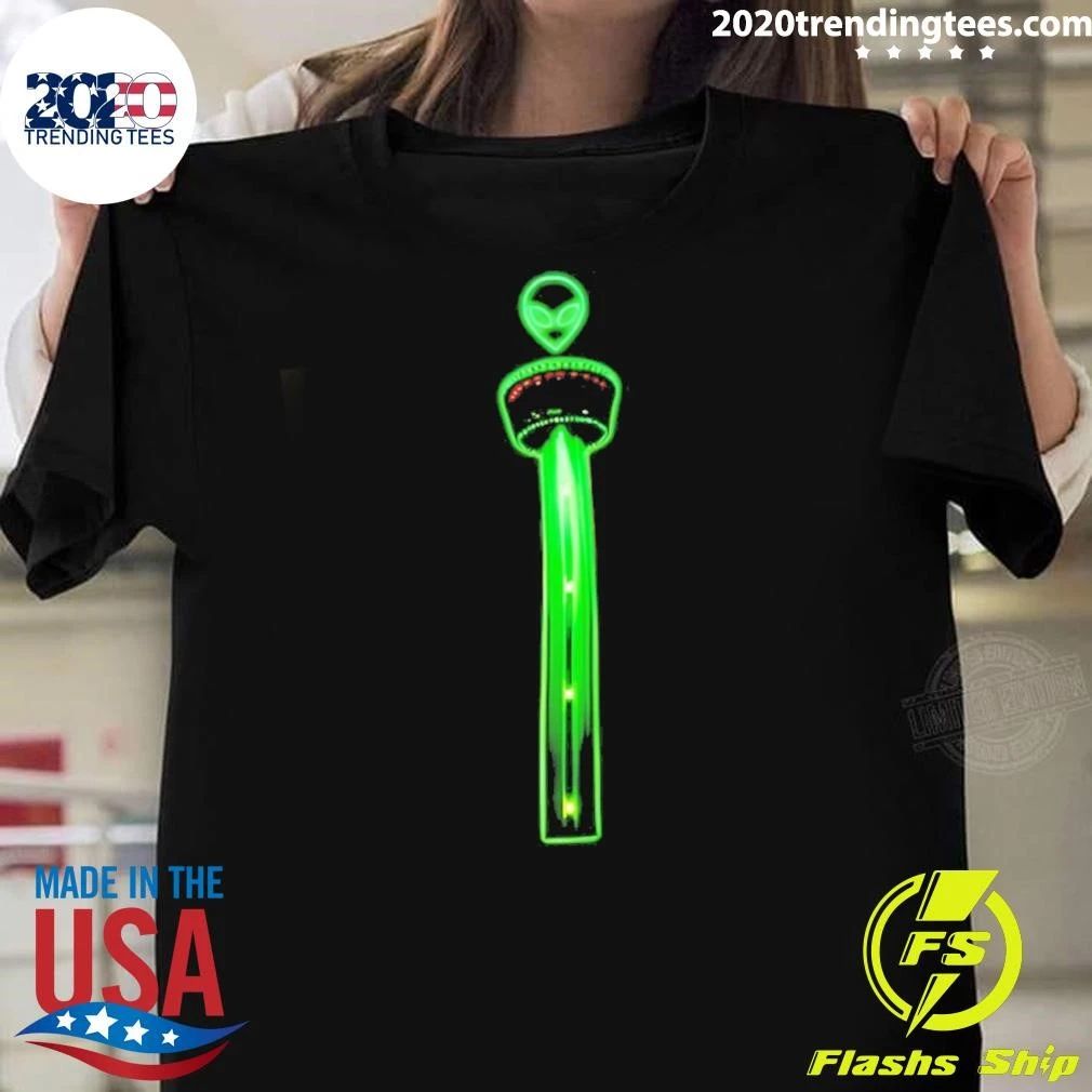 Alien Victor Wembanyama San Antonio Spurs Basketball Tower Of The Americas Funny Meme Shirt