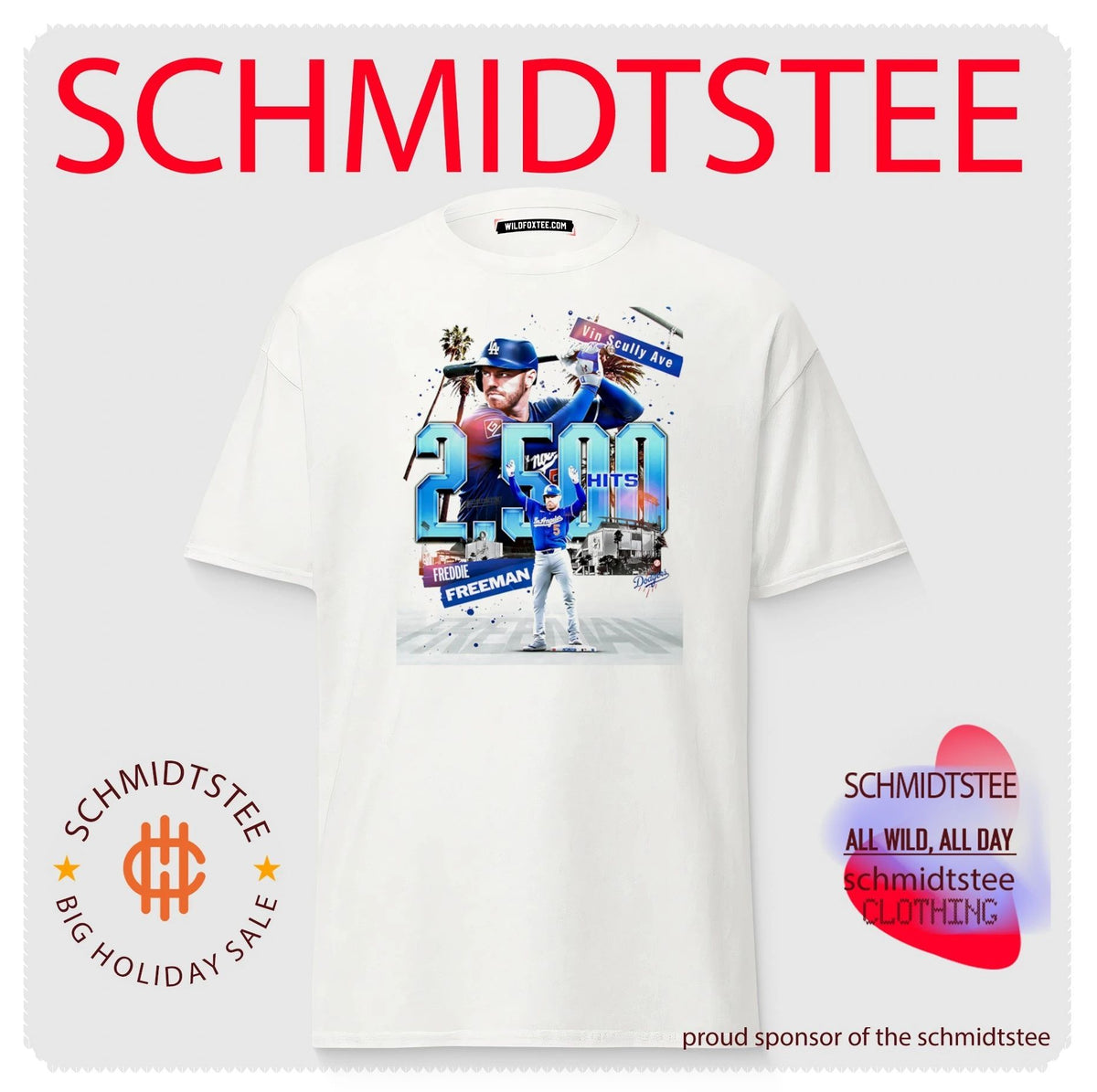 Freddie Freeman Los Angeles Dodgers on your 2500th hit shirt