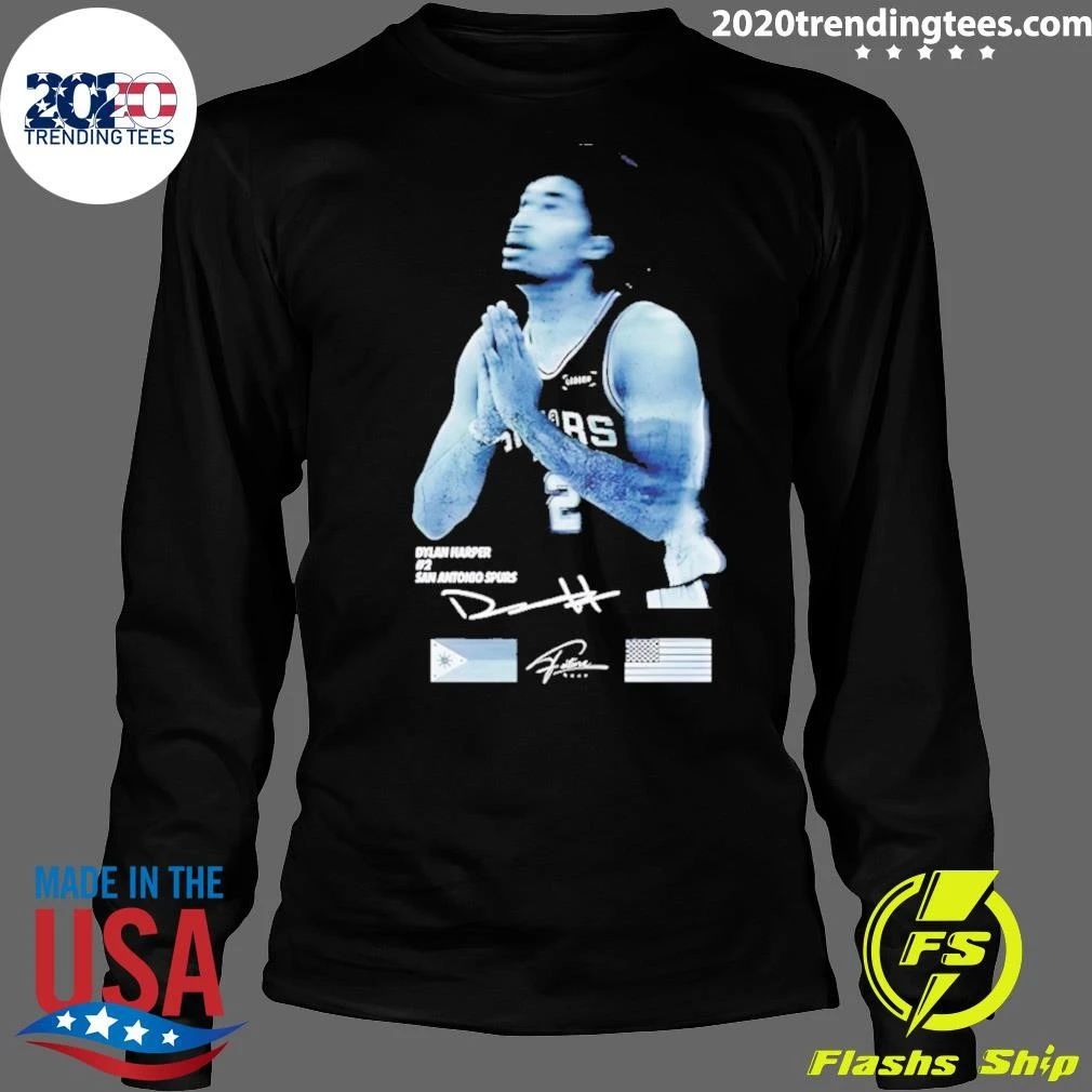 Dylan Harper #2 San Antonio Spurs Nba Basketball Signature Shirt