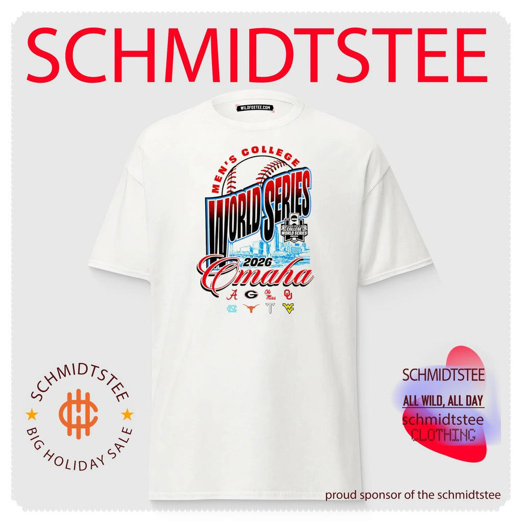 2026 Men’s College World Series 8 Team logos shirt