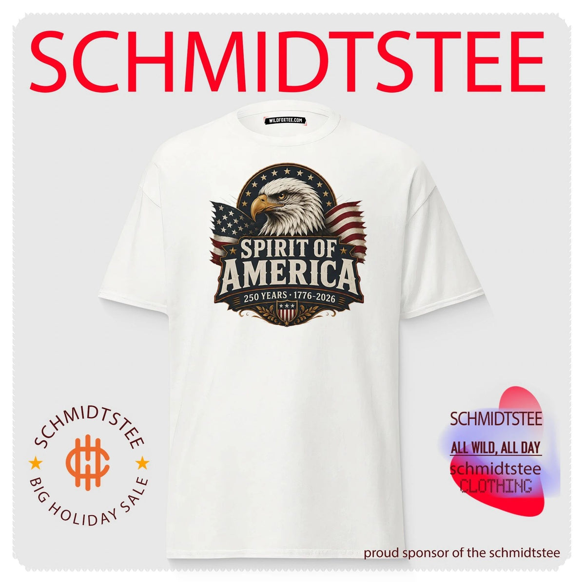 Spirit of America 250 years 1776-2026 American independence shirt