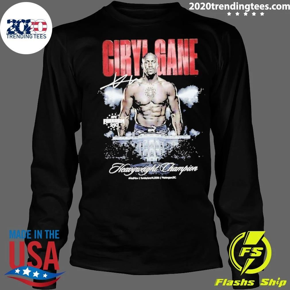 Ciryl Gane Ufc Freedom 250 Heavyweight Champion Signature Shirt