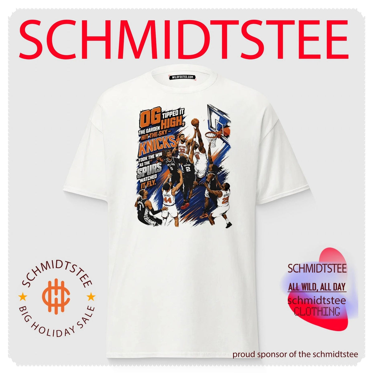 OG tipped it high the garden hit the sky NY Knicks NBA Finals 2026 shirt